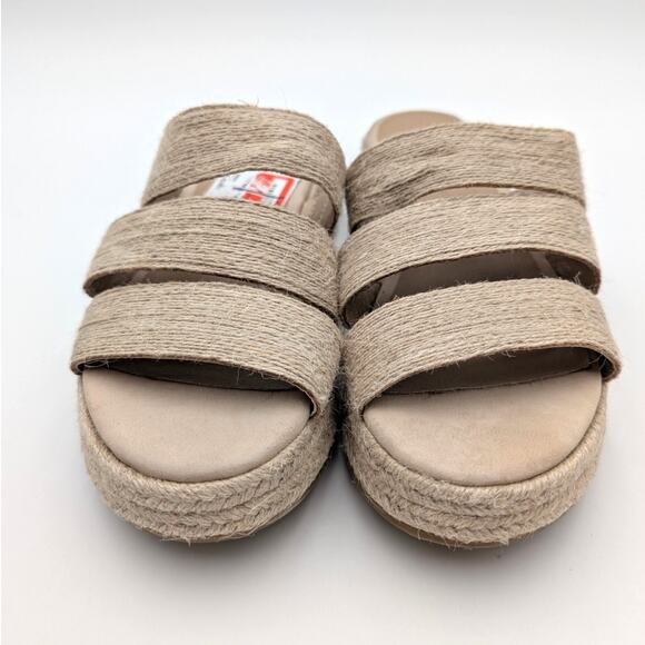 Eileen Fisher Mayla Jute Wedge Espadrille Sandal Women's Natural Size US6.5 EU37 - Picture 2 of 11